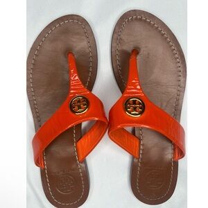 *TORY BURCH* Orange Miller Thong Sandals